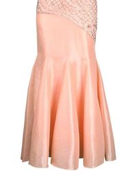 Sue Wong - Strapless Floral Beaded Mermaid Dress - Lyst