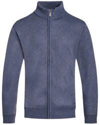 TRUEDAMES - Solid Full Zip Sweater - Lyst