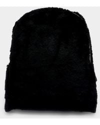 Fashnzfab - Solid Faux Fur Backpack Bag - Lyst