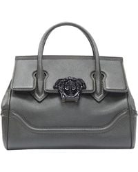 Versace - Palazzo Empire Small Charcoal Medusa Crossbody Satchel Bag - Lyst