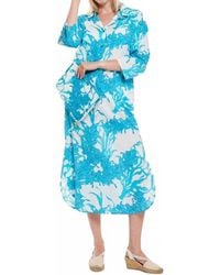 MODAPOSA - Gabriella Maxi Caftan Shirt Dress - Lyst
