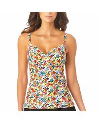 Anne Cole - Dance Floor Palm Easy Tri Tankini - Lyst