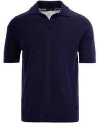 Ballantyne - Open Collar Polo Shirt - Lyst