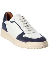 Aquatalia - Cristo Leather Sneaker - Lyst