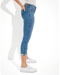 American Eagle Outfitters - Ae Ne(x)t Level Low-rise Artist Crop Jean - Lyst