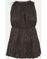 Missoni - Metallic Patterned Lurex Knit Sleeveless Top - Lyst