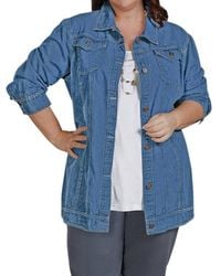 On The Plus Side - Premium Long Sleeve Rydel Denim Jacket - Lyst
