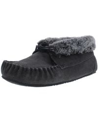 Minnetonka - Cabin Suede Faux Fur Booties - Lyst