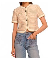Ramy Brook - Sterling Tweed Short Sleeve Jacket - Lyst