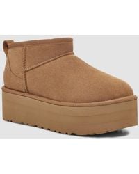 UGG - Classic Ultra Mini 1135092-Che 5 Chestnut Suede Platform Boot Gbnc453 - Lyst