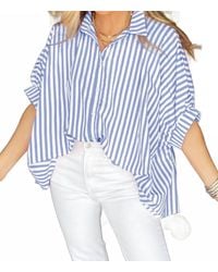 Shewin - Dolman Stripe Top - Lyst