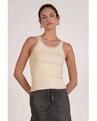 Elan - Contrast Stitch Tank Top - Lyst