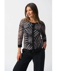 Joseph Ribkoff - Tropical Print Camisole & 3/4 Sleeves Cover Up 2-Piece Set Jacket - Lyst