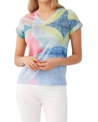 Fdj - V Neck Short Sleeve Top - Lyst