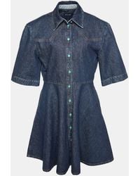 Sportmax - Denim Panaro Mini Shirt Dress - Lyst