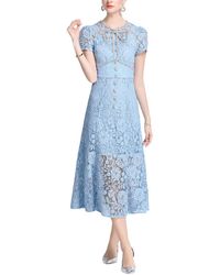 DZA - Midi Dress - Lyst