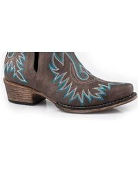 Roper - Ava Western Faux Leather Western Shortie Boot - Lyst