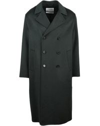 Amaranto - Double-Breasted Coat - Lyst