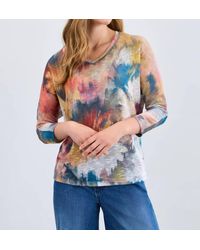 Fdj - Dolman V-Neck 3/4 Sleeve Top - Lyst