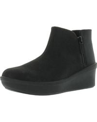 Clarks - Step Rose Up Leather Booties Ankle Boots - Lyst