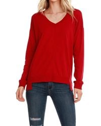 Bobi - Rib Mix Step Hem Tee - Lyst