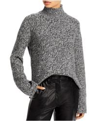 Theory - Karenia Cashmere Marled Funnel-neck Sweater - Lyst