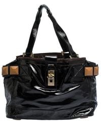 Chloé - Patent Leather Audra Tote - Lyst