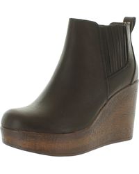 b.ø.c. - Athalia Faux Leather Wedge Boots - Lyst