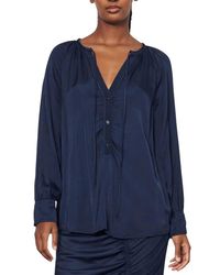 Raquel Allegra - Poet Long Sleeve Blouse - Lyst