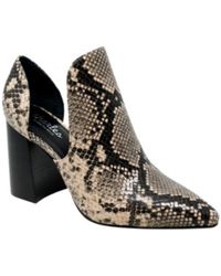 Charles David - Varro Bootie Snake Heeled Boot Jobb2052 - Lyst
