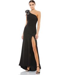 Ieena for Mac Duggal - Sequined Bow One Shoulder Gown - Lyst