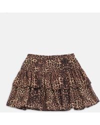 Guess - Noel Leopard Layered Skirt (7-14) - Lyst