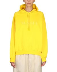 Sunnei - Relaxed-Fit Drawstring Hood Sweatshirt - Lyst
