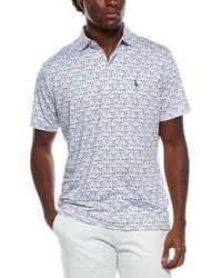Tailorbyrd - Hole-In-One Printed Performance Polo Shirt - Lyst
