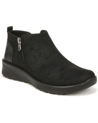Bzees - Greta Faux Suede Ankle Booties - Lyst