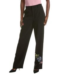 Cinq À Sept - Floral Mixed Media Harlan Pant - Lyst