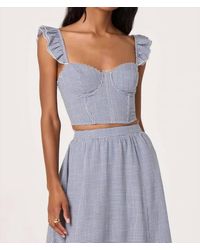 Astr - Wedelia Corset-Lace Bustier Top - Lyst