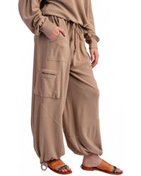 Easel - Mineral Washed Brushed Hacci Joggers - Lyst