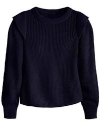 525 America - Pullover Shoulder Detail Sweater - Lyst