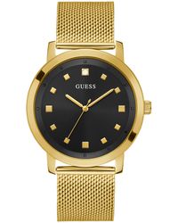 Guess Factory - Tone And Black Analog Watch - Lyst