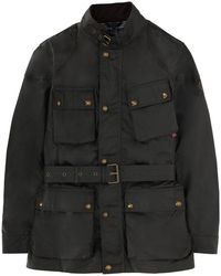 Belstaff - Solid Band Collar Jacket - Lyst