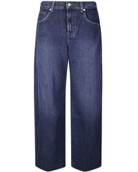 7 For All Mankind - Bonnie Curvilinear Radar Jeans With Raw Cut - Lyst