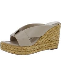 Andre Assous - Opal Leather Slip-on Wedge Sandals - Lyst