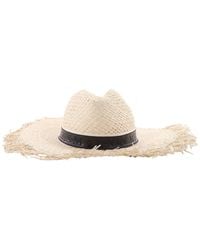 Maison Michel - Natural Zango Straw Fedora Hat - Lyst