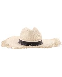 Maison Michel - Natural Zango Straw Fedora Hat - Lyst