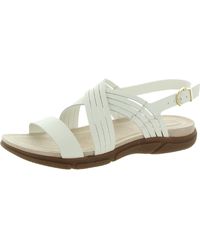Easy Spirit - Marlis Leather Padded Sole Slingback Sandals - Lyst