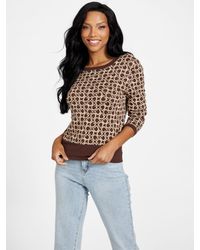 Guess Factory - Eco Gianna Sweater Top - Lyst