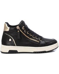 Xti - Leather High Top Sneakers - Lyst