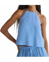Bella Dahl - Tie Neck Halter Top - Lyst