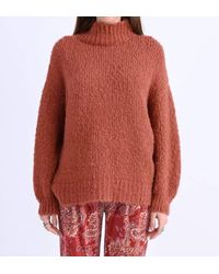 Molly Bracken - Soft Cable Knit Turtleneck Sweater - Lyst